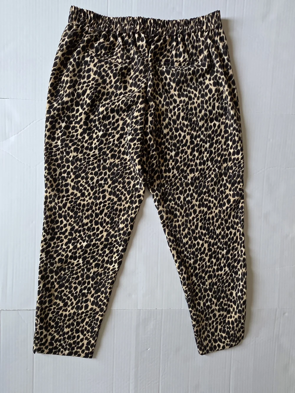 J.crew Leopard Print Stright leg Trousers Relaxed Pants Pull-on Mob Wife Indie